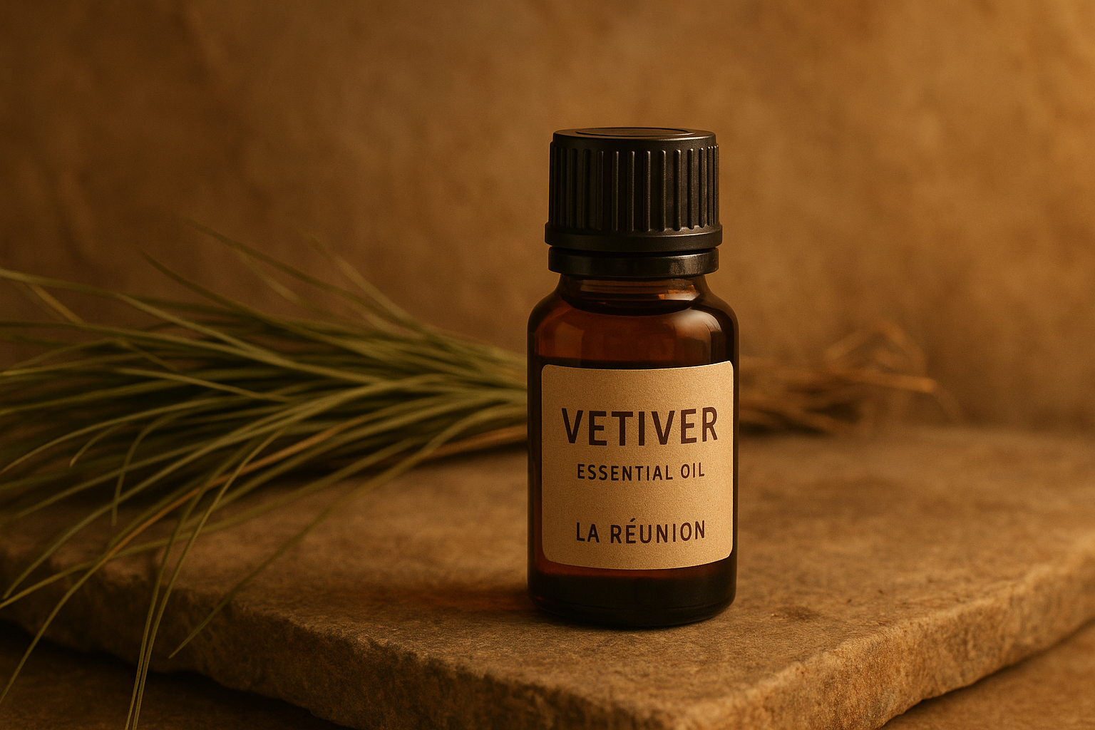 Racines vétiver bourbon âgées 5 ans pentes Maïdo distillation 48h artisanale
