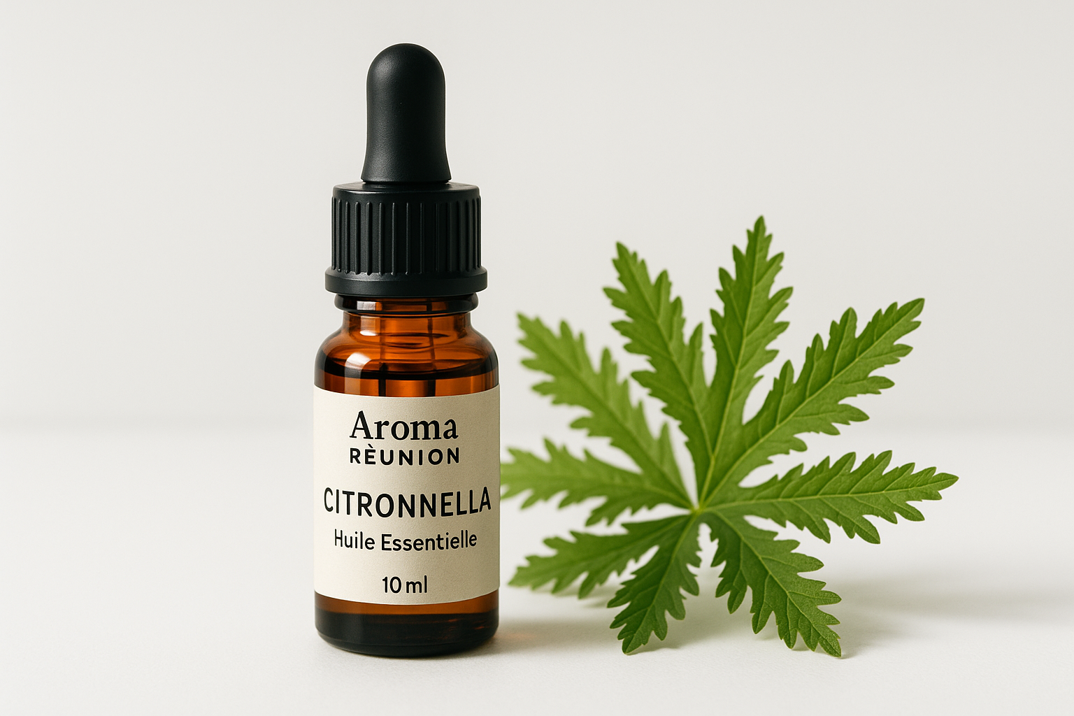 Huile essentielle citronnelle bio La Réunion répulsif anti-moustiques naturel 10ml
